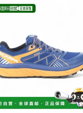 Scarpa男士Spin Infinity GTX正蓝色/橙色越野跑鞋 33075-201