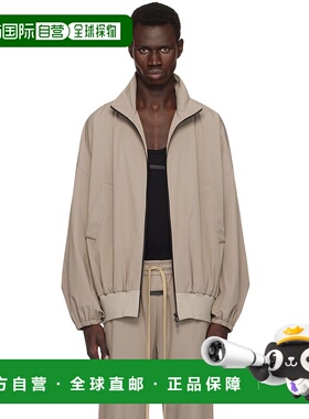 1h可退 潮奢 Fear Of God 男士 灰褐色运动夹克 FG24FW30618
