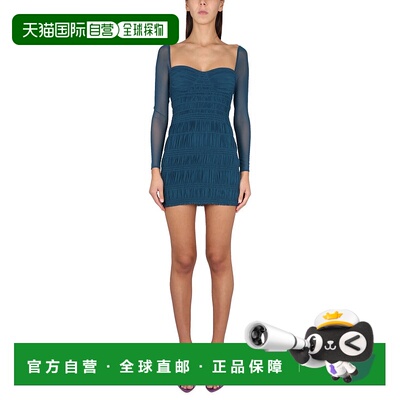 1h可退 SELF-PORTRAIT 女士连衣裙 PF22096TEAL AW2022 天蓝色