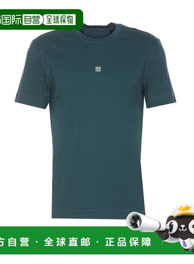 GIVENCHY 男士T恤 BM716G3YCD302 SS2025 绿色短袖