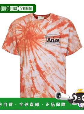ARIES 男士T恤 FTAR60300ORG AW2022 花色 Temple T-shirt with A