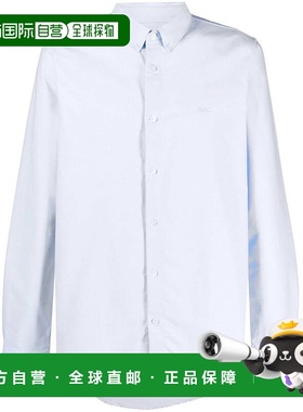A.P.C. 男士衬衫 COECKH12499IAB CO 蓝色长袖