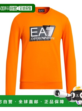 潮奢 Ea7 男士 卫衣 orange橙色 舒适时尚