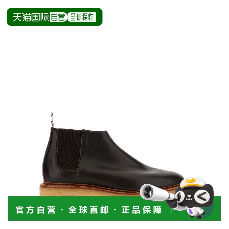 1h可退 THOM BROWNE 男士靴子 MFB224B06764205 AW2023 黑色