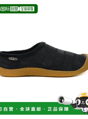 Keen 女士 Howser Harvest 皮革套脚凉拖 黑色/桦木色 1027927