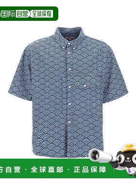 KENZO 男士衬衫 FE55DC1016L1DM SS2024 蓝色