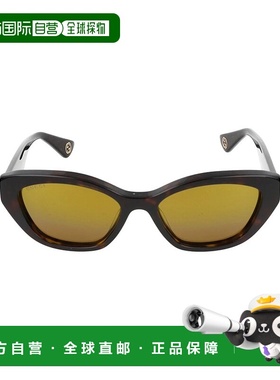 GUCCI 女士眼镜 GG1638S002 SS2024 古驰 全框黑色太阳镜