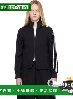 1h可退 潮奢 Y-3 女士 黑色 Sport Uniform Raw Cut 3 Stripes 运