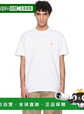 1h可退 潮奢 CARHARTT WIP 男士 白色 Chase T 恤 I026391