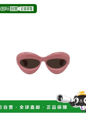 1h可退 LOEWE 女士眼镜 LW40097I72E AW2024 粉红色 徽标太阳镜