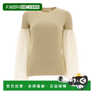 女士针织衫 CHLOÉ C22UHT44115107 AW2022 拼 花色 99新未使用