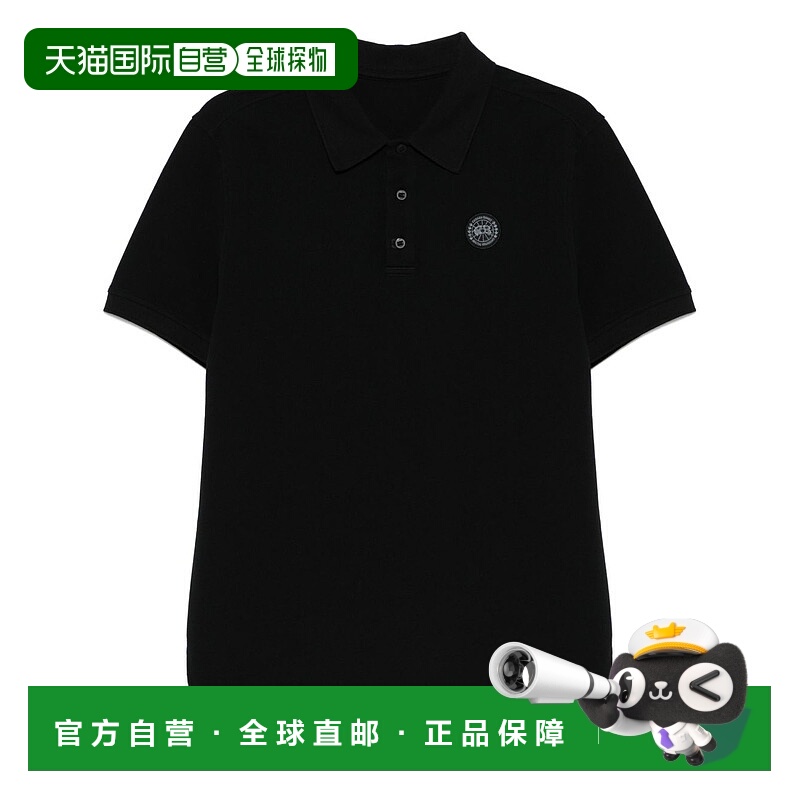 1h可退 潮奢 Canada Goose 加拿大鹅 男士 and Polos T恤黑色POLO