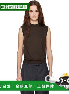 1h可退 潮奢 c.o. 女士 棕色 Fine Cashmere Shell 马甲 7171BCMP