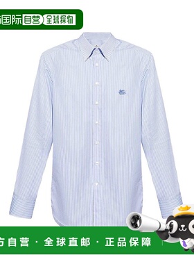 1h可退 ETRO 男士衬衫 MRIB000499TR575S8460-0 SS2025 浅蓝色