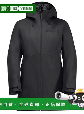 JACK WOLFSKIN 女士户外风衣 1022903BLACK CO 黑色