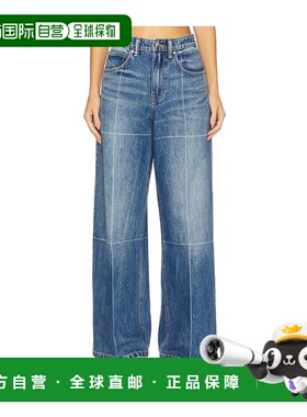 1h可退 潮奢 Alexander Wang 亚历山大 王 女士 直筒牛仔裤 4DC42