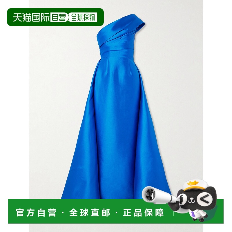 1h可退 潮奢 SOLACE LONDON 女士 Alba 单肩垂褶缎面斜纹布礼服 O