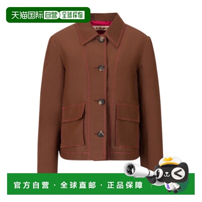 MARNI 女士西服 GIMA0326X0TR01500M37 SS2026棕色西装外套