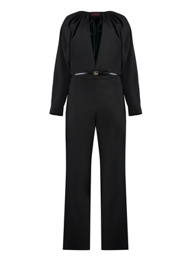 GUCCI 女士连体裤 798508Z8BUZ1000 AW2024 黑色 Long wool jumps