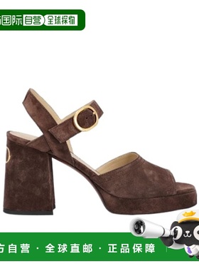 VALENTINO 女士凉鞋 WS0MI1DHU0TO AW2025 绿色圆头高跟 凉鞋单鞋