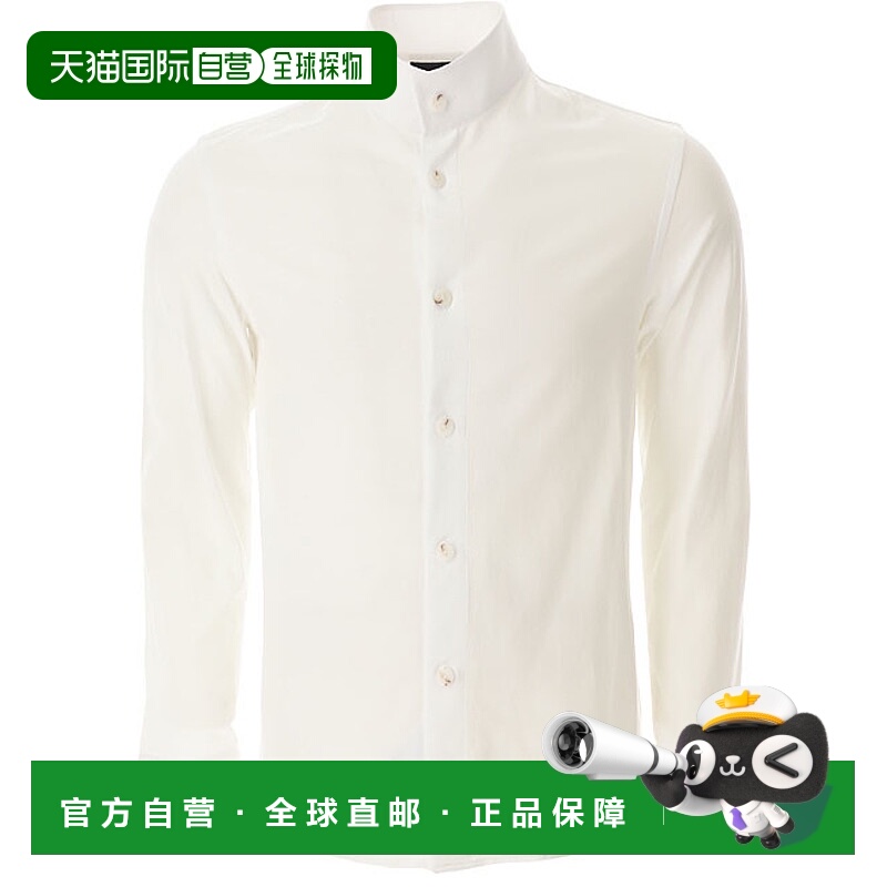 1h可退 EMPORIO ARMANI 男士衬衫 H41F3701C05101WHITE SS2024