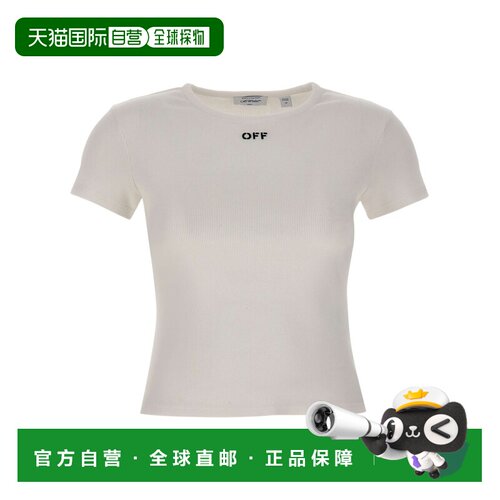 OFF-WHITE 女士T恤 2FA00679TW102 AW2026 白色 短袖T恤