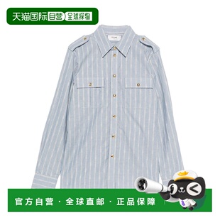 AW2025 RC062055107IA 蓝色 长袖 CELINE 衬衫 女士衬衫