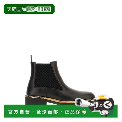 1h可退 潮奢 Burberry 巴宝莉 女士 博柏利皮革碎石切爾西靴 8111