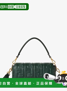 FENDI 女士单肩包 8BR600AT57F1TV2 AW2025 绿色 Baguette翻盖单
