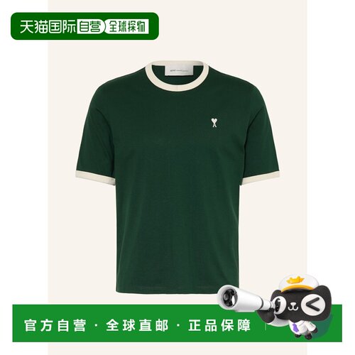 Ami Paris 男士T恤 100318770616000 CO 墨绿色 T-shirt