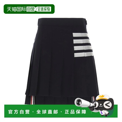 THOM BROWNE 女士半身裙 FGC402V06146415 CO 深蓝色a字裙