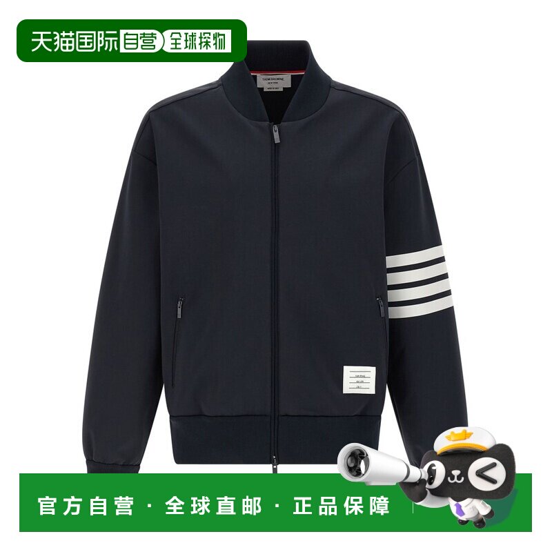 Thom Browne 汤姆 布朗 男士 条纹拉链飞行员夹克 MJT569AJ0242
