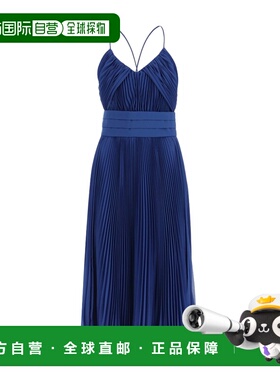 1h可退 MAX MARA 女士半身裙 1221033706050 SS2023 蓝色 褶皱连