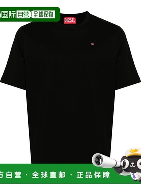 DIESEL 男士T恤 A149310NIAX9XX AW2025 黑色 t-adjust-microdiv