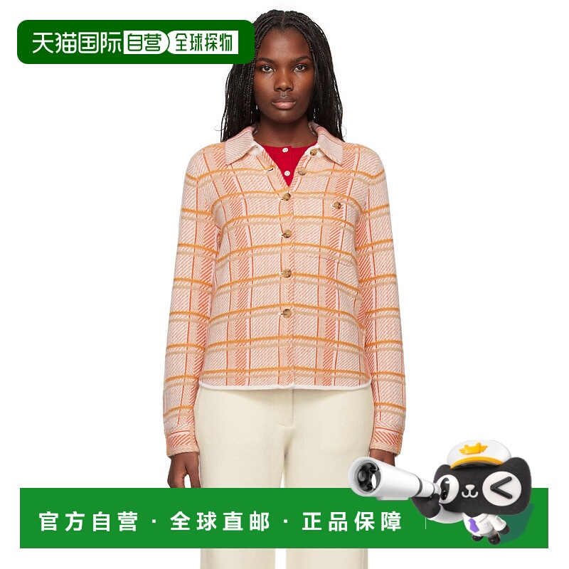 1h可退 潮奢 Guest in Residence 女士 驼色 Dylan Plaid 衬衫 W1