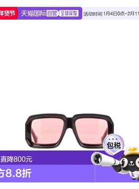 LOEWE 男士太阳镜 LW40064U01Y01Y SS2024 粉红色 黑色logo标志太