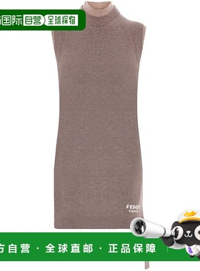 1h可退 潮奢FENDI芬迪女士无袖连衣裙FZDD02ATPI舒适时尚