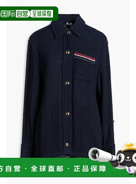 潮奢 Thom Browne 汤姆 布朗 女士 棉混纺花呢夹克 FLL181AF0721