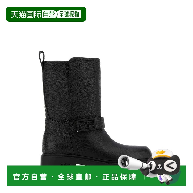 FENDI 女士靴子 8T8892TDKF0QA1 SS2026 黑色 Black leather Fend