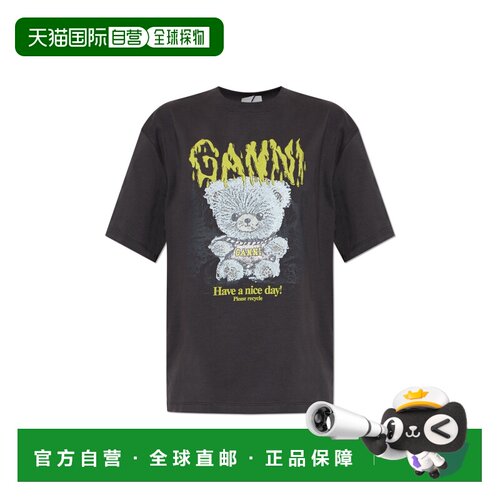 GANNI 女士T恤 A105030311038252 AW2026 灰色 T-SHIRT