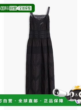 1h可退 潮奢 ZIMMERMANN 女士 蕾丝拼接棉质中长连衣裙 9822DSS24