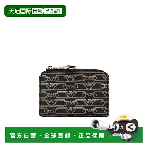 1h可退 奢淘 Emporio Armani 多卡位印花钱包 女 EW000369AF11951
