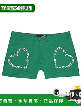 MOSCHINO 女士短裤 WO06201S2549T65 AW2024 绿色 徽标细节短裤