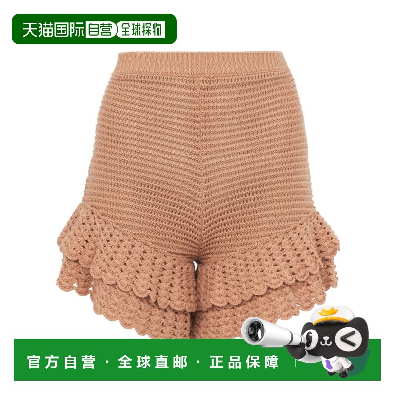 CHLOÉ 女士短裤 CH25UMS0754526W SS2025 花色 蕾丝迷你短裤
