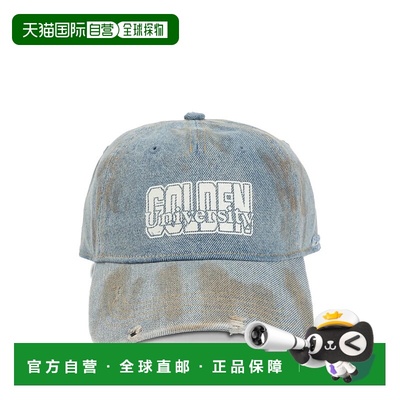 1h可退 潮奢 GOLDEN GOOSE 男士 Logo 印花仿舊 Deim 棒球帽 GUP0