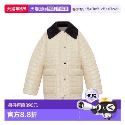 GANNI 女士夹克 A101007810725265 SS2026 乳白色 Insulated jack