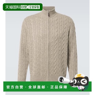 潮奢 brown棕色 Arch4 粗线针织高领羊绒毛衣 舒适时 男士 1h可退