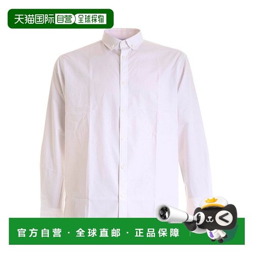 1h可退 MOSCHINO 男士衬衫 022070350001 AW2020 白色 Maxi label