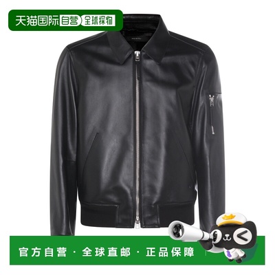 1h可退 潮奢 Tom Ford 汤姆 福特 男士 黑色皮革夹克 LBS086LMN03