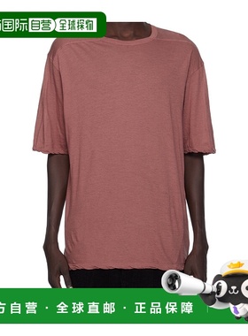 RICK OWENS 男士T恤 RU02E1232UC13 AW2025 粉红色短袖